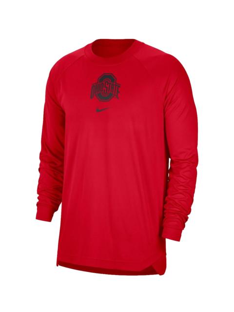 Nike Ohio State Buckeyes Basketball Spotlight Performance Raglan T-Shirt "Scarlet Red" DO6067 657