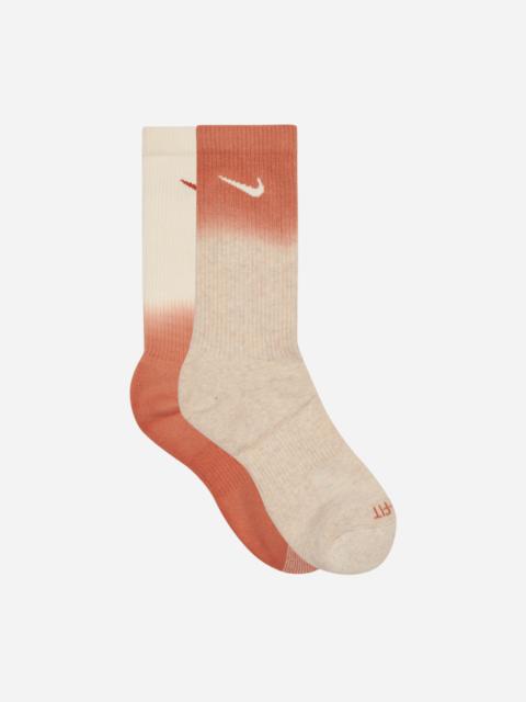 Nike Everyday Plus Cushioned Crew Socks Red / Cream