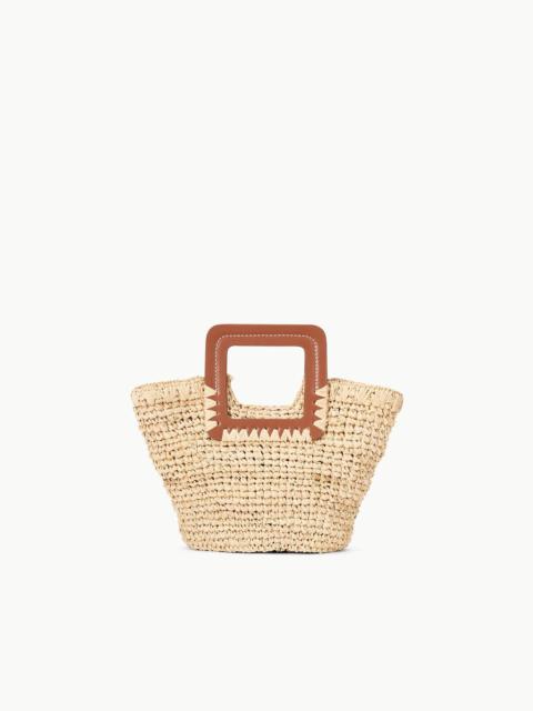 STAUD STAUD SHIRLEY MINI BUCKET BAG NATURAL TAN
