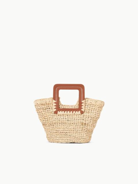 STAUD SHIRLEY MINI BUCKET BAG NATURAL TAN