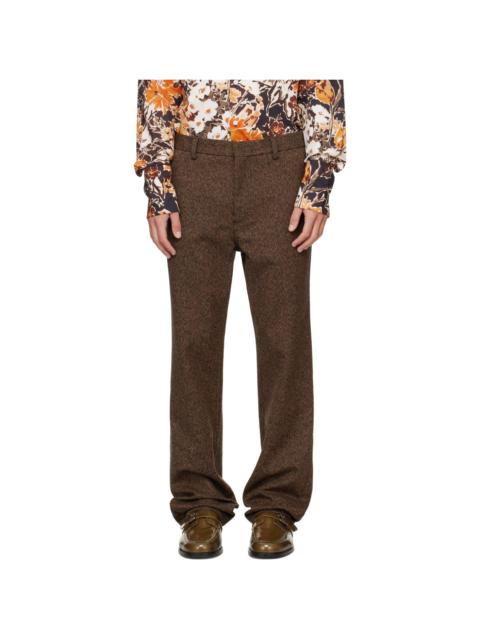 Marni Brown Four-Pocket Trousers