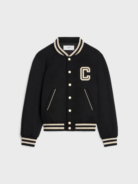 CELINE celine teddy jacket in textured wool