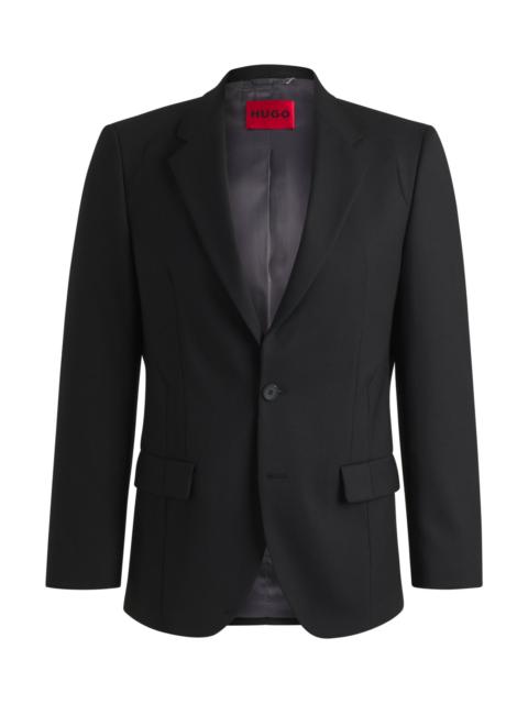 HUGO SLIM-FIT SUIT JACKET IN WOOL TWILL
