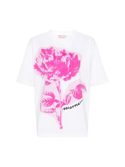 Marni floral-print cotton T-shirt