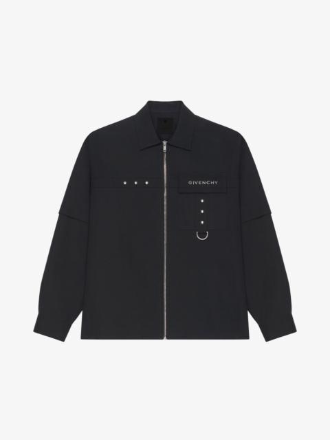 Givenchy SHIRT IN COTTON WITH METAL DETAILS