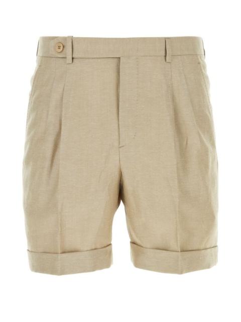 Brioni Cappuccino wool blend bermuda shorts