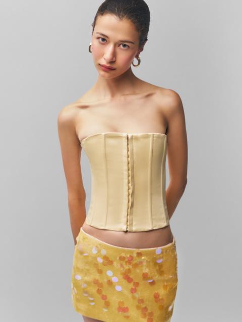 GUIZIO LOW RISE PAILLETTE SKIRT