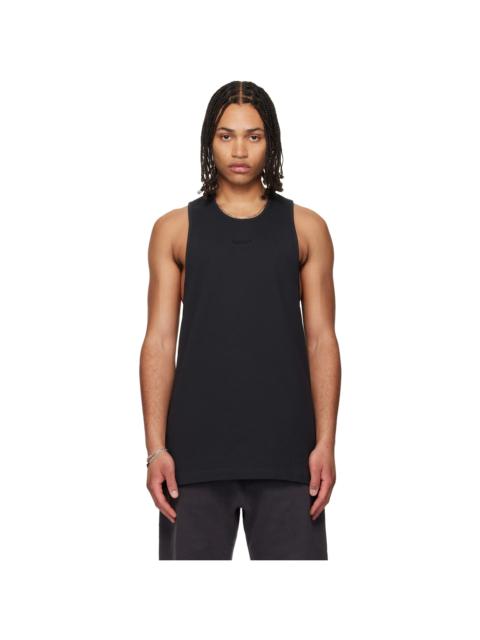 ESSENTIALS Black Rib Tank Top