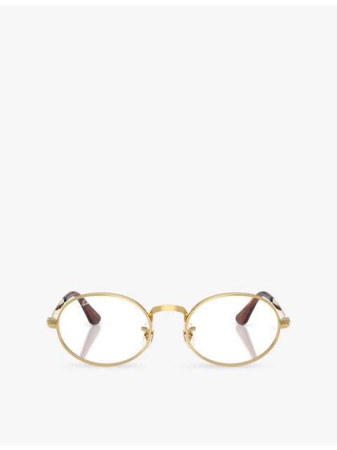 Ray-Ban Ray-Ban x A$AP Rocky RB3931V Arista Oval-Frame Metal Eyeglasses