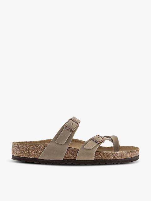 Mayari cross-strap faux-leather sandals