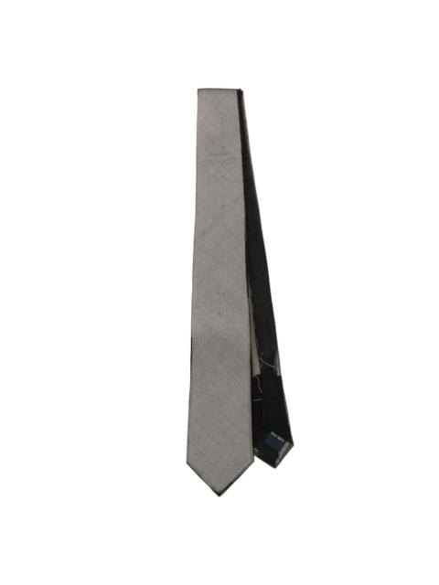 doublet pointed-tip silk tie