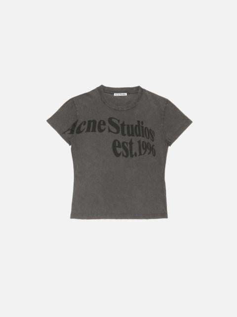 Acne Studios Projection artwork T-shirt - Off black