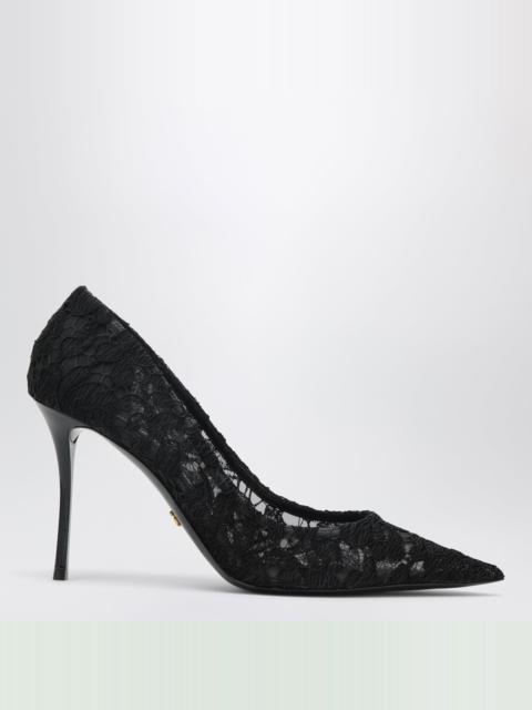 Dolce & Gabbana Black lace décolleté