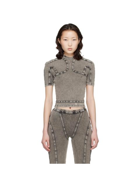 KNWLS Black Scuba Top