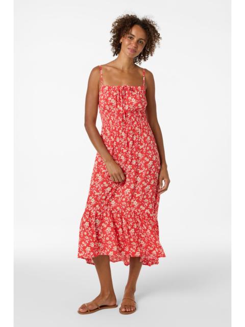 O'Neill Lettie Printed Midi Dress