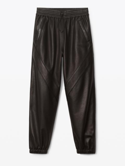 Alexander Wang TRACK PANT IN LUXE SMOOTH LEATHER