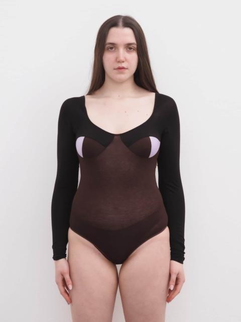 BASERANGE Long Sleeve Body With Bra - Bamboo Lyocell
