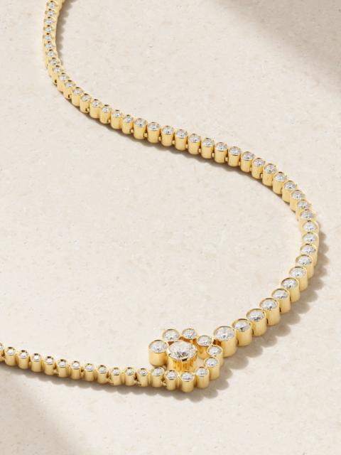 SOPHIE BILLE BRAHE Escargot 18-karat gold diamond necklace Gold