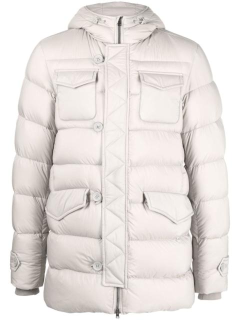 multi-pocket goose down jacket