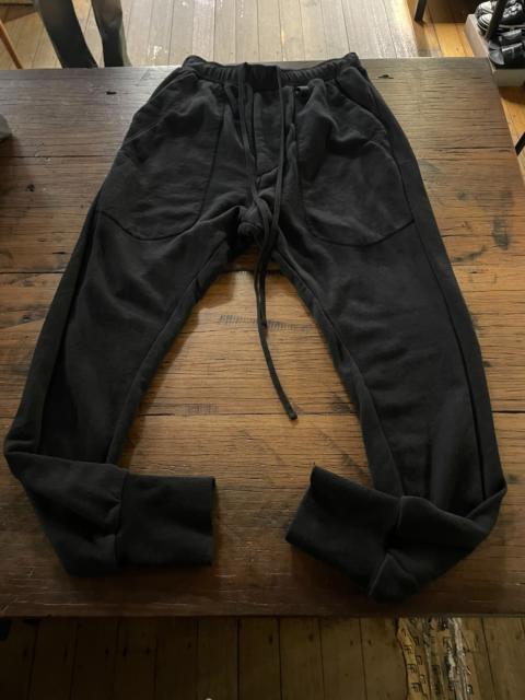 Julius Julius FW19 Black Pleated DIVIDED Cotton Trousers
