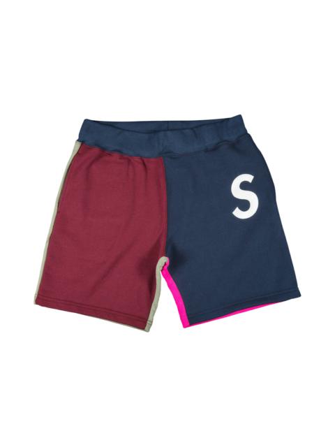 Supreme S Logo Colorblocked Sweatshort 'Navy'