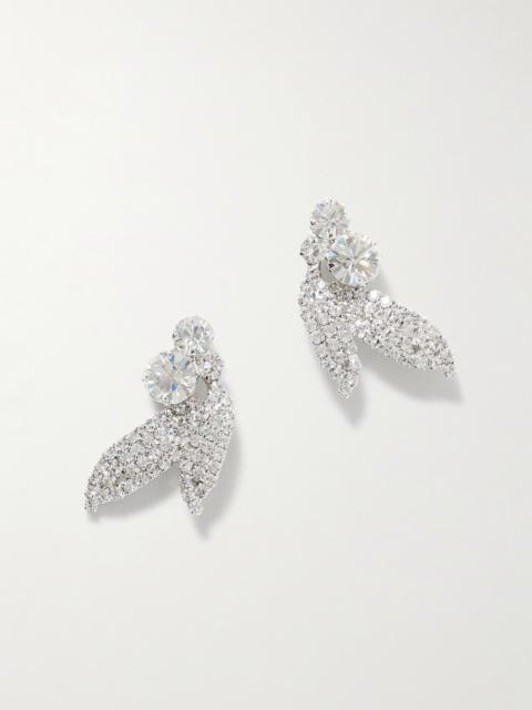 Jennifer Behr Alvara Silver-plated Crystal Earrings