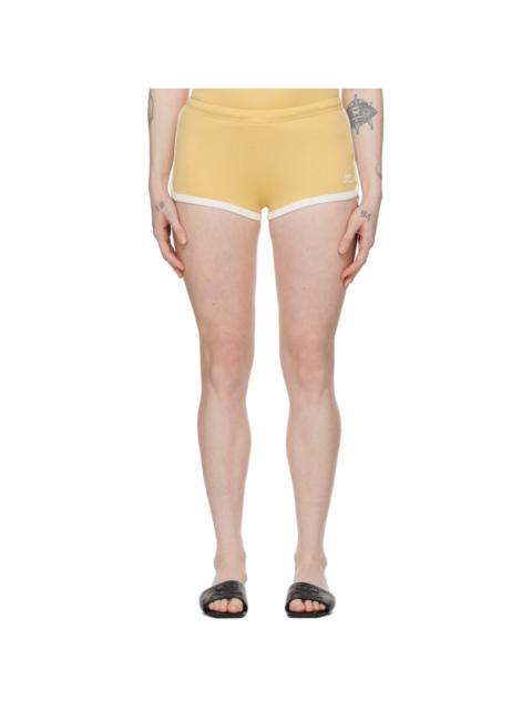 courrèges Yellow Contrast Shorts