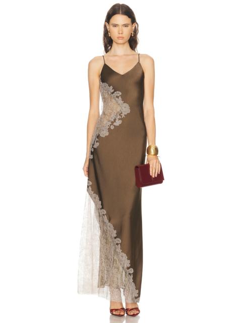 Alejandra Alonso Rojas Amal Gown With Lace Combo