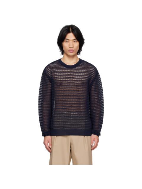 Wooyoungmi Navy Crewneck Sweater