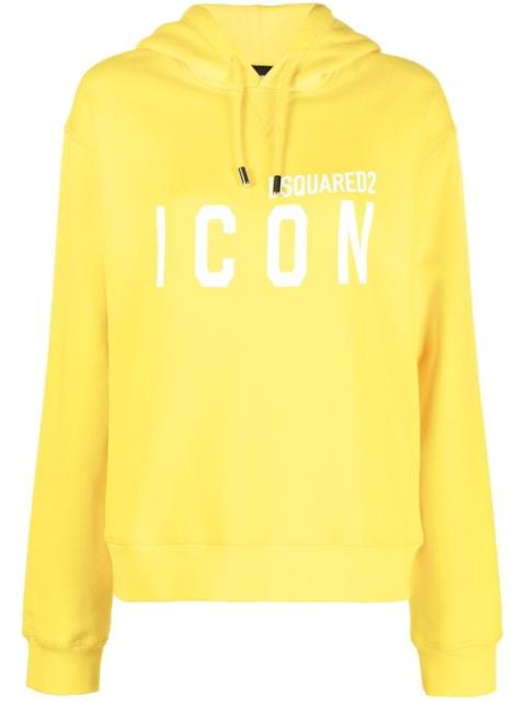 logo-print drawstring hoodie