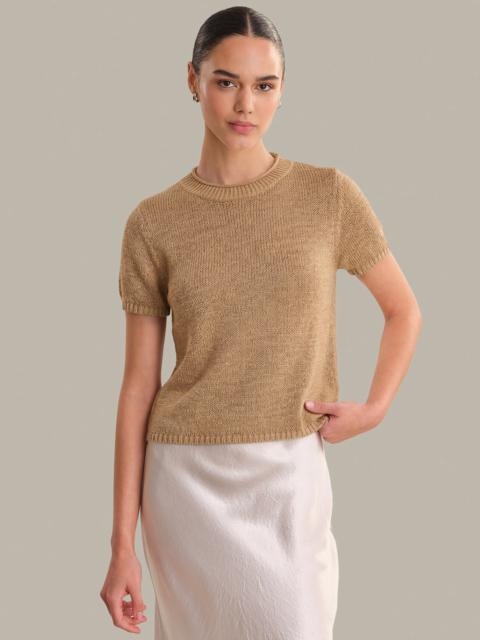 525 america Terri: Roll Edge Short Sleeve Sweater