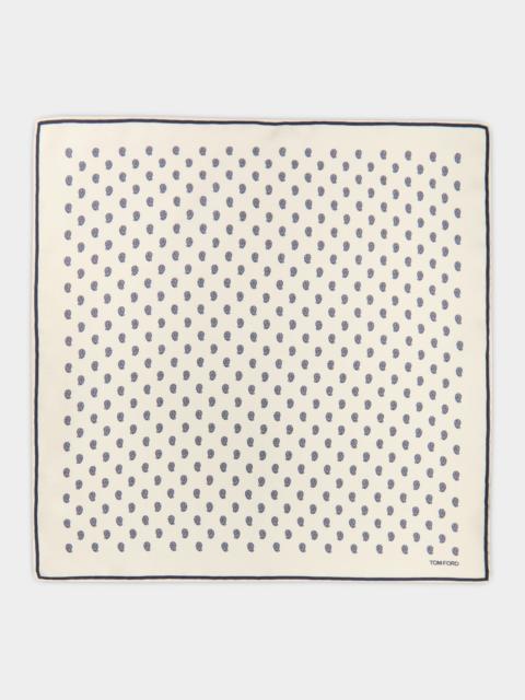 TOM FORD Men's Micro Paisley-Print Silk Pocket Square