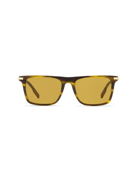 ZEGNA tortoiseshell-effect square-frame sunglasses