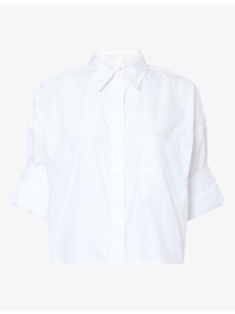TWP Next Ex Cropped Cotton Shirt