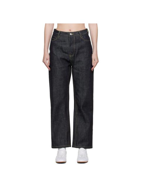 Studio Nicholson Navy Ruthe Jeans