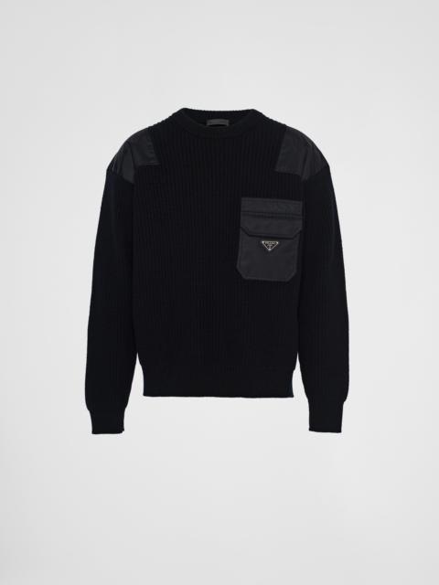 Prada Wool and Re-Nylon sweater