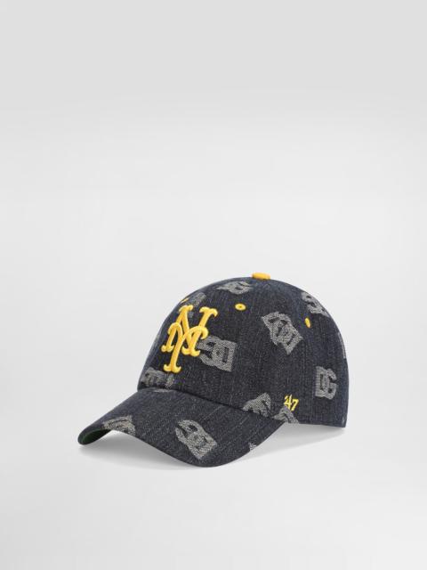 Dolce & Gabbana Dolce&Gabbana X ’47 New York Mets Baseball Cap In Denim Logo Denim
