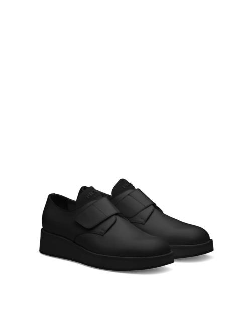 Prada Brushed leather Derby shoes with strap