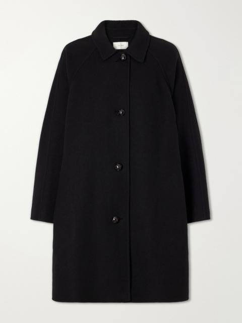 The Row Ina wool and cashmere-blend coat Black