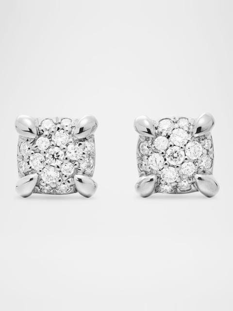 DAVID YURMAN Chatelaine 18k White Gold Diamond Stud Earrings