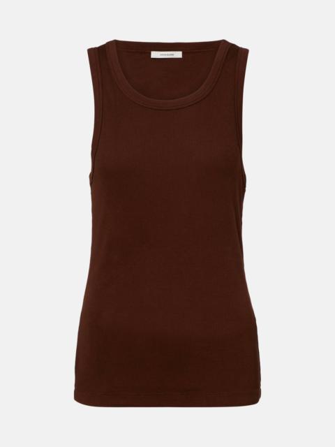 entire studios Ribbed-knit cotton-blend jersey tank top