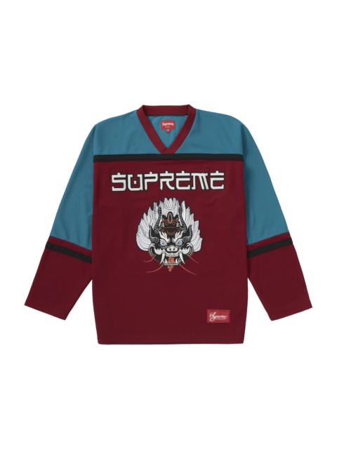 Supreme Demon Hockey Jersey Cardinal