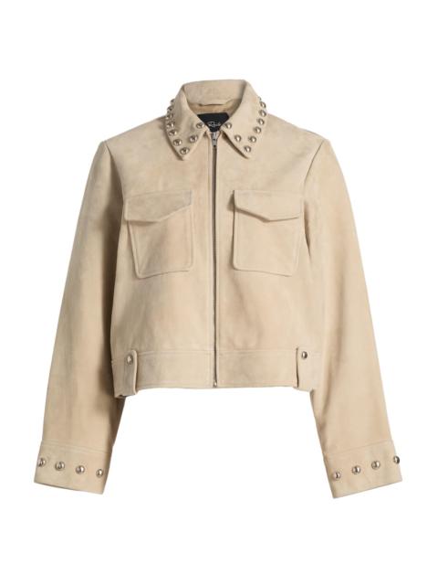 Rails Women's Zeta Studded Suede Jacket - Taupe