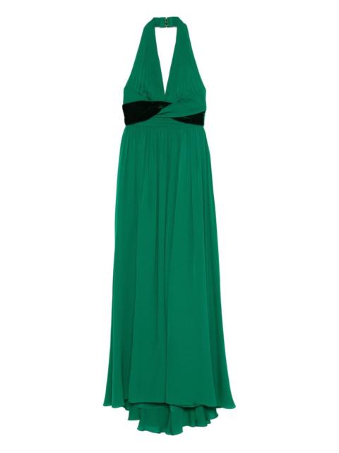 ELIE SAAB V-neck A-line maxi dress