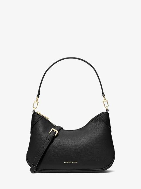 MICHAEL KORS Jet Set Medium Leather Convertible Crossbody Bag