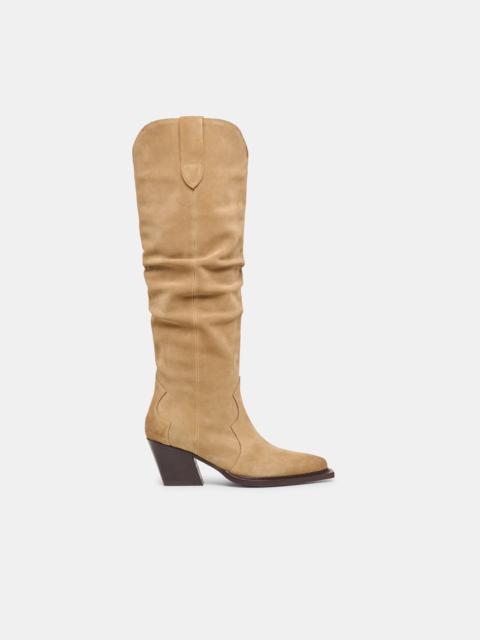 dolce vita BUCKLY BOOTS CAMEL SUEDE