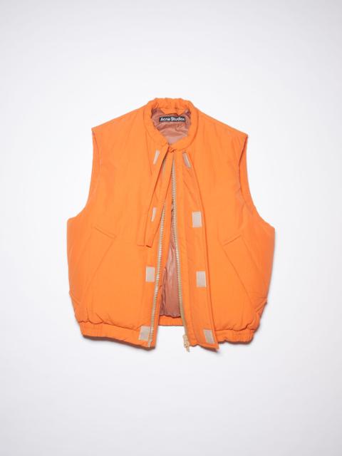 Acne Studios Padded nylon vest - Pumpkin orange