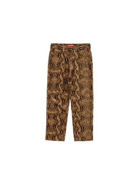 Supreme Supreme Corduroy Flight Pant Snakeskin