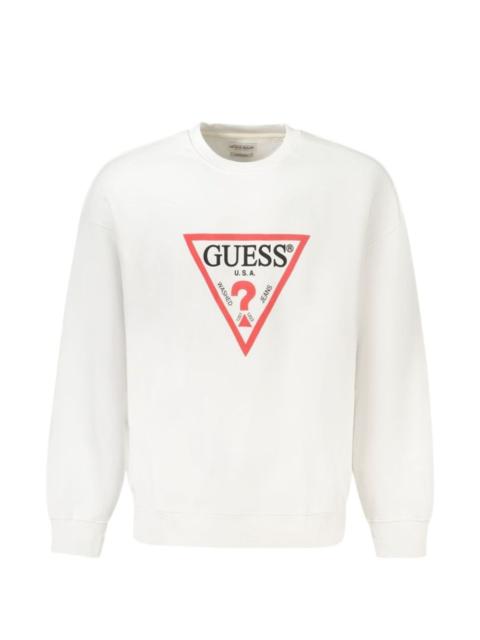 GUESS USA Iconic logo-print cotton sweater