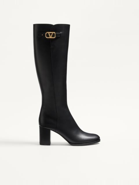 Valentino VLOGO SIGNATURE CALFSKIN BOOT 70MM